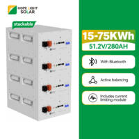 Nuevo diseño en blanco 48V 51,2 V 280Ah Batería apilable LiFePO4 para sistema de energía Caja de batería Lifepo4 con Bluetooth