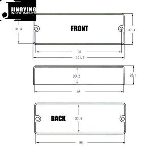 Jingying 2025 vente en gros couvercle de micro de <span class=keywords><strong>guitare</strong></span> basse électrique de type fermé 5 cordes 2 trous coque de micro de <span class=keywords><strong>guitare</strong></span> basse pièces et accessoires - Product Image 2