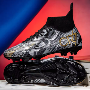 Zapatos de Fútbol Antideslizantes al por Mayor, Zapatos Deportivos de Fútbol de Caña Alta para Jóvenes, Zapatos de Fútbol para Exteriores para Hombres y Mujeres - Product Image 1