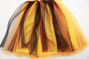 Vestido tutú <span class=keywords><strong>de</strong></span> calabaza <span class=keywords><strong>de</strong></span> Halloween para niños, top naranja con estampado <span class=keywords><strong>de</strong></span> calabaza y falda <span class=keywords><strong>de</strong></span> tul negra - Product Image 5