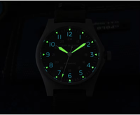 Montres mécaniques automatiques pour hommes avec boîtier en acier inoxydable et bracelets en nylon, logo personnalisé, montre pilote