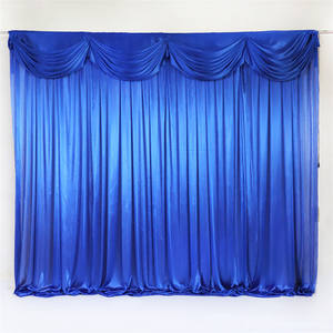 <span class=keywords><strong>Murs</strong></span> suspendus en soie de glace blanche, panneaux de fond, rideau transparent pour la décoration de scène de mariage, de Banquet, de fête - Product Image 5