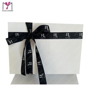 Custom Logo UV <b>Magnetic</b> <b>Box</b> Rigid Gift Boxes with Hot Stamping and Ribbon for Boutique Packaging - Product Image 2