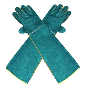 Sarung Tangan Mekanis Hewan Kulit Diperkuat Tahan Gigit untuk Sarung Tangan Las 60Cm Pelindung Gigitan Anjing - Product Image 2