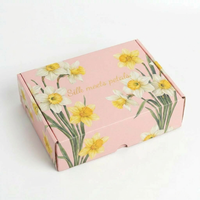 Boîte d'expédition en carton ondulé pour emballage cadeau, avec logo personnalisé du fabricant imprimé sur les emballages de produits de beauté et de soins de la peau.