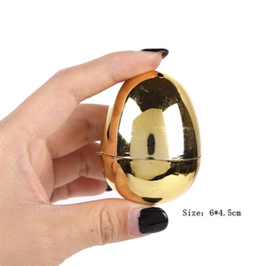 Huevos Decorativos Dorados Brillantes para Pascua, Huevos Metálicos Dorados para Decoración de Fiestas de Pascua, Rellenos para Cestas de Pascua - Product Image 2