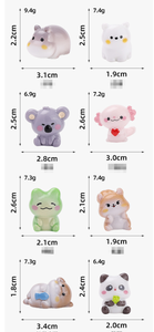Decoración <span class=keywords><strong>de</strong></span> Casa <span class=keywords><strong>de</strong></span> Muñecas en Miniatura 3D, Coleccionables <span class=keywords><strong>de</strong></span> Resina, Figuras <span class=keywords><strong>de</strong></span> Animales <span class=keywords><strong>de</strong></span> Dibujos Animados: Zorro, Pato, Tortuga, Dragón, Rana - Product Image 2