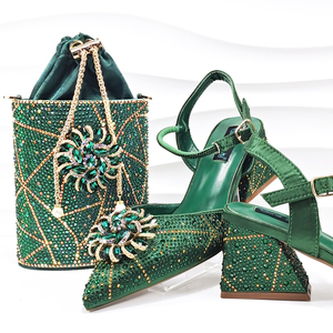Nouveaux Styles Chaussures et Sacs <span class=keywords><strong>Bleu</strong></span> <span class=keywords><strong>Marine</strong></span> 2025 – Ensemble Talons Hauts pour Femmes Turquie - Product Image 4