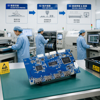 Carte de circuit imprimé Rogers, finition de surface ENIG, applications de blindage RF/EMI, épaisseur 1,6 mm, cuivre 35 µm, contrôle strict du processus