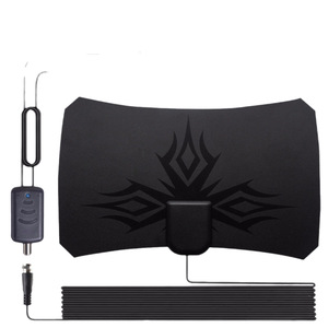 <span class=keywords><strong>Antenne</strong></span> <span class=keywords><strong>TV</strong></span> numérique HD 4K 1080P ATSC européenne et américaine pour intérieur, DVB-T2 avec gain de 35DBI, câble coaxial de 3,5 m, montage mural, 75 ohms - Product Image 1