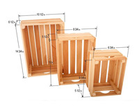 Offre Spéciale caisses de rangement en bois ménage livre bouteille de vin tri panier de rangement en bois