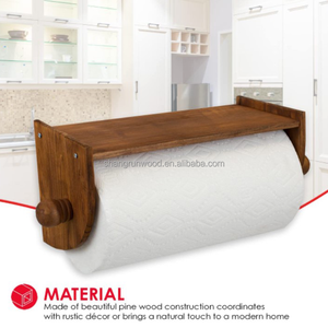 <strong>Vintage</strong> Toilet Paper Holder Wood <strong>Kitchen</strong> Towel Holder Home Bathroom Equipment <strong>Kitchen</strong> Rolls <strong>Accessories</strong> Roll Paper - Product Image 3