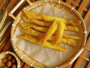 Rouleau de printemps en ananas croustillant congelé pour chariot Dim Sum Pâtisserie remplie de fruits en gros avec service OEM - Product Image 6
