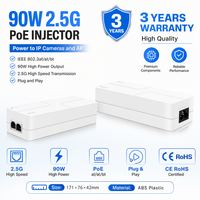 Injecteur PoE++ 2,5 Gigabit 90 W, fournit 15,4 W, 30 W et 60 W, connecte un appareil jusqu'à 100 m (328 pieds)