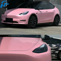 Vente en gros d'enveloppe de voiture en PET TPU moulé super brillant cristal Sakura Blossom 1. 52X1.8 M/5X60FT rouleau complet taille directe d'usine