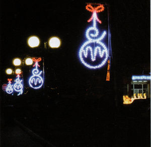 Atacado Natal Grande 3d Led Teddy Bear Motif Lights para Decorações de Rua Ao Ar Livre, neon Outdoor Decorative Holiday Light - Product Image 1