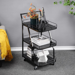 Chariot multifonctionnel commercial pour la livraison et le stockage de repas et de thé dans les banques de restaurants KTVs Bars <span class=keywords><strong>Console</strong></span> Tables Solution - Product Image 6