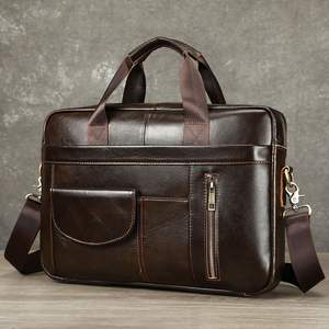 Maletín de Oficina para Hombre de Cuero PU de Alta Calidad, Bolso de Negocios de Cuero Premium, Bolso de Gran Capacidad para Computadora Portátil, Bolso Tote - Product Image 2