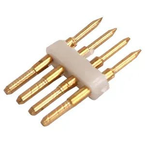 ขั้วต่อ RGB แบบ 4 ขา สำหรับแถบไฟแรงดันสูง ใช้ได้กับระบบไฟ LED เหมาะสำหรับการปรับแต่งและ - Product Image 1