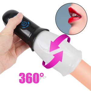 Fellation <span class=keywords><strong>formateur</strong></span> mâle masturbateur vibrateur pour hommes vagin vraie chatte adulte retard automatique Climax gland stimuler homme Sex Toys % - Product Image 2