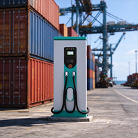 Borne de recharge rapide pour véhicules électriques DC EVSE 180kW-360kW à double connecteur, robuste, avec écran tactile et arrêt d'urgence, pour utilisation en extérieur