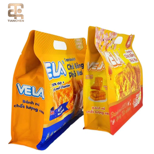 Tùy chỉnh khóa zip đáy phẳng bao bì thực phẩm túi nhựa composite <span class=keywords><strong>Ziplock</strong></span> với đóng cửa bền để lưu trữ thực phẩm - Product Image 2