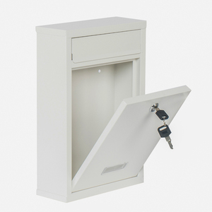 Hot Sale Metal Wall Mounted White Color Mailbox Small Mini Mailbox <strong>Postbox</strong> Letter Box for <strong>Home</strong> - Product Image 5