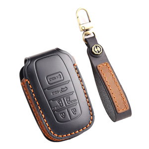 Étui pour clé de voiture compatible avec <span class=keywords><strong>Toyota</strong></span> BZ4 X, <span class=keywords><strong>Corolla</strong></span>, Vios, en cuir Crazy Horse et cuir véritable - Product Image 6