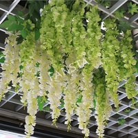Guirlande de glycine artificielle en soie, couleur personnalisée, vente en gros, directement de l'usine, pour la décoration d'événements et de mariages