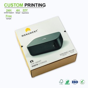 Cajas de Avión Reciclables con Logotipo Personalizado, Cierre Magnético y Asa, Mini Empaque para Electrónica de Consumo, Cámara, con Grabado - Product Image 1