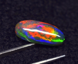 Opale naturelle taille ovale cabochon, multicolore, pierre précieuse en vrac pour la fabrication de bijoux, 4,3 CT, 17,8*8*5,6 mm - Product Image 4