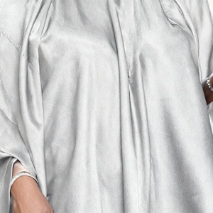 China Supplier High Quality Modern Long Elegant Dress Spliced Solid Color Abaya for Muslim Women - Product Image 2