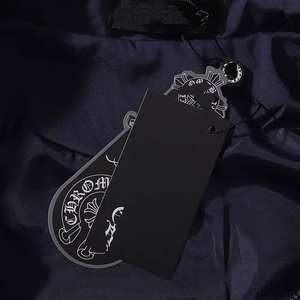 Blouson bomber streetwear de luxe transfrontalier, tendance, Chrome Hearts, best-seller, avec motif cœur brodé sanskrit, fermeture éclair - Product Image 3