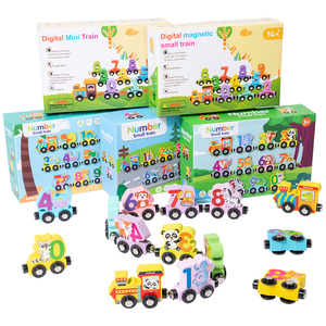 Cổ Điển Kỹ Thuật Số Train Nối Tập Thể Dục Tư Duy Đầu Giáo Dục Montessori Bằng Gỗ Cổ Điển Đồ Chơi Trẻ Em Cho Trẻ Em Trai Cô Gái - Product Image 1