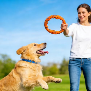 Offre Spéciale : Anneau de traction pour chien en mousse EVA de 19,5 cm, personnalisable, jouet interactif résistant aux morsures pour animaux de compagnie, pour la dentition, le mastication et le tirage - Product Image 3