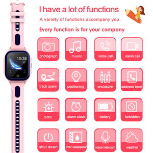 นาฬิกาอัจฉริยะสำหรับเด็ก DF70ป้องกันการสูญหายสายรัดข้อมืออัจฉริยะ4G GPS สำหรับเด็กติดตามการนอนหลับเครื่องติดตามการออกกำลังกาย - Product Image 2