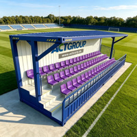 Tribune modulaire préfabriquée en conteneur, gradins portables pour stade de football, sièges de stade temporaire pour spectateurs, CTN-64