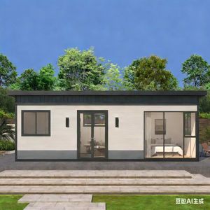 Casa Móvil de Estructura de Acero con Diseño Minimalista para Uso en Oficina y Residencia - Product Image 1
