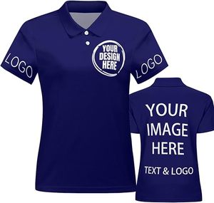 Prix bas, design personnalisé, 100% polyester, vêtements de sport à séchage rapide, t-shirts, polos de golf pour femmes - Product Image 6