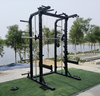 Équipement de musculation pour la gym : Machine à squats à levier, Cage de puissance multifonctionnelle, Demi-rack à squats