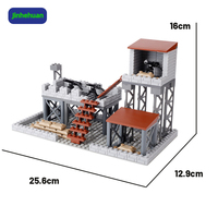 Jeu ville pour garçons enfants blocs de construction militaires ensembles architecture bricolage maison mininatures brique bloc jouets
