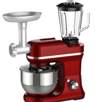 3-in-1 5l 6l 7l 8l Anpassbarer Standmixer Elektrischer Planetenrührer für die Küche mit Fleischzerkleinerer Kuchenrührgerät zum Backen
