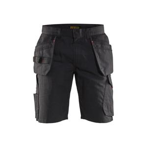 BLAKLADER - 149413309956C60 Short de service avec poches à clous Noir/Rouge-PANTALON DE TRAVAIL EAN 7330509689097 SHORT DE TRAVAIL - Product Image 1