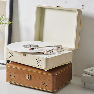 Fabbrica su misura Vintage Bluetooth grammofono <span class=keywords><strong>lettore</strong></span> di musica classica in vinile giradischi scatola con Multi-funzione - Product Image 3