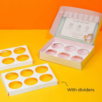 Boîte cadeau alimentaire personnalisée avec compartiments pour sauces, craquelins, noix, desserts, collations, biscuits et emballages de boulangerie, avec insert de séparation personnalisé