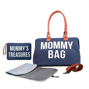 Bolsa de Maternidad Impermeable de un Solo Hombro, Bolsa de Mano Grande para Mamá, Juego de Bolsas para Pañales de Bebé - Product Image 3