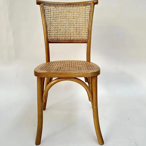 Chaise en bois d'orme avec dos en osier, <span class=keywords><strong>location</strong></span> de salle à manger, banquet, événement de mariage - Product Image 1