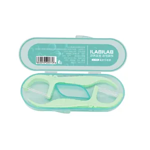 Ideal para herramientas de Limpieza de dientes de viaje caja de hilo dental ultra pequeña portátil de tamaño de Palma