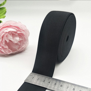 Bán Buôn Tùy Chỉnh Chiều Rộng Polyester Dây Đàn Hồi Chất Lượng Cao Đen Trắng Đan Đàn Hồi Ban Nhạc - Product Image 4