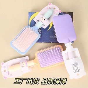 Candy Colored Cushion Hair Comb 15 Cm <b>Lightweight</b> Massage Airbag Comb For Girls Cartoon Design Resin Material - Product Image 5